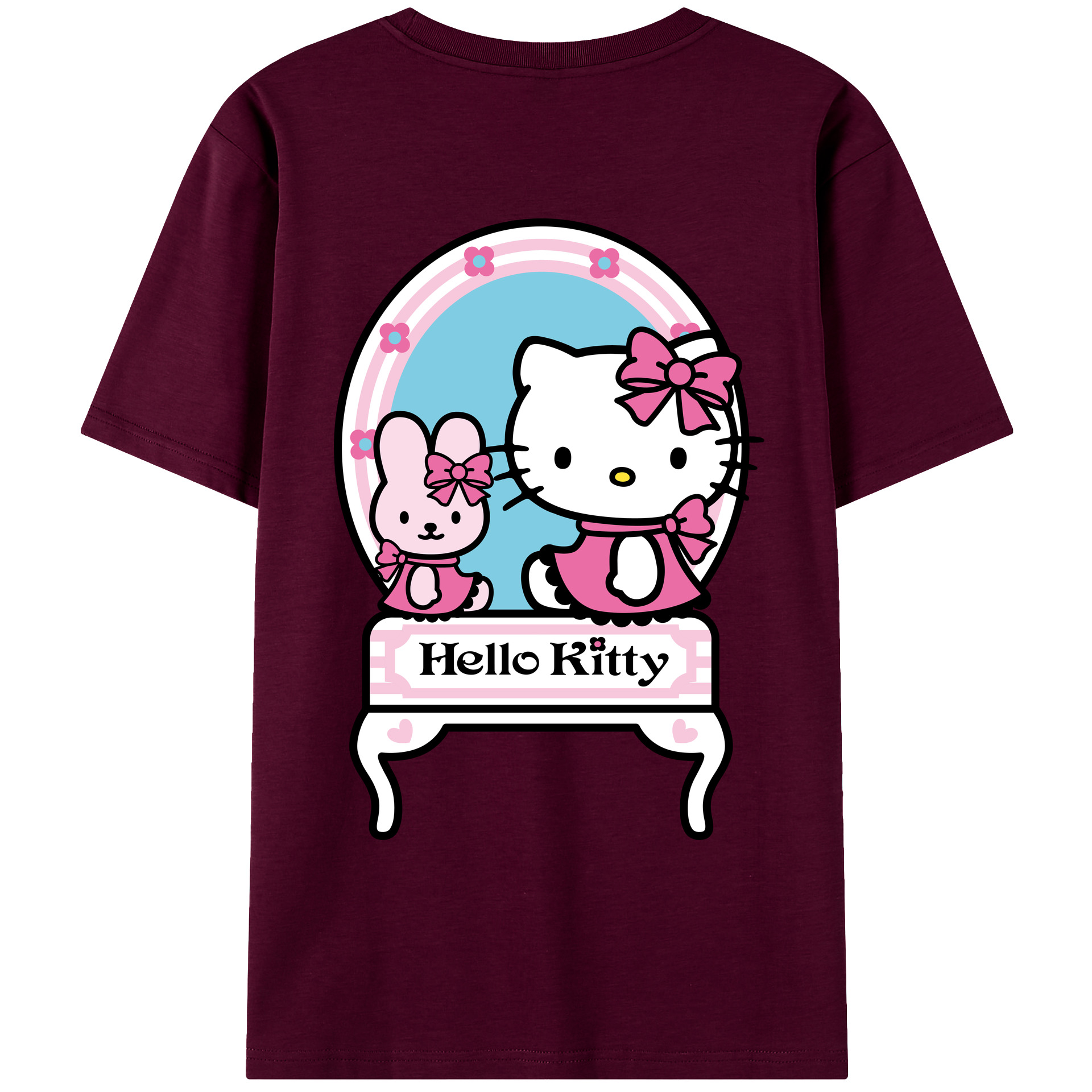 （画像用） Hello Kitty ハローキティ レディース半袖Tシャツ(バックプリント)